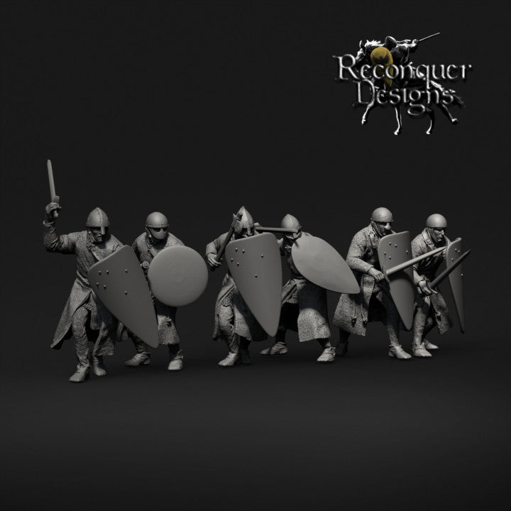 12th Century Military Order Sergeants | Reconquer Designs 28mm Historical Wargaming Miniatures