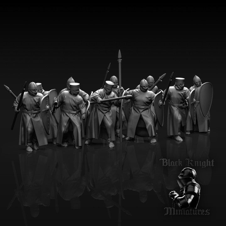 13th Century Teutonic Order Sergeants | Black Knight Miniatures 28mm Historical Wargaming Miniatures Role Playing