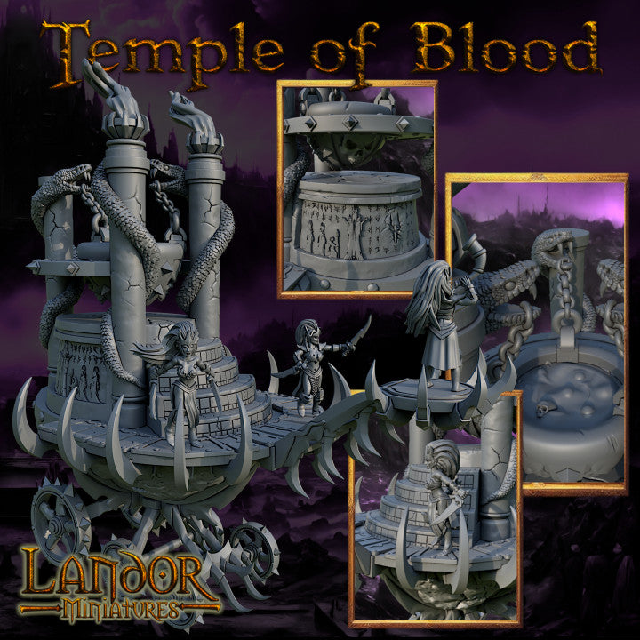 Dark Elf Temple of Blood | Landor Miniatures 28/32mm Fantasy Wargaming Miniatures