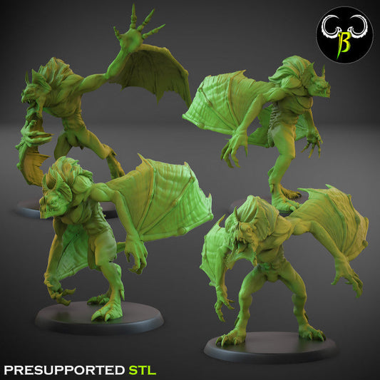 Crypt Nightmares Winged Tomb Abominations | Claybeast Creations 28mm Fantasy Wargaming Miniatures Role Playing