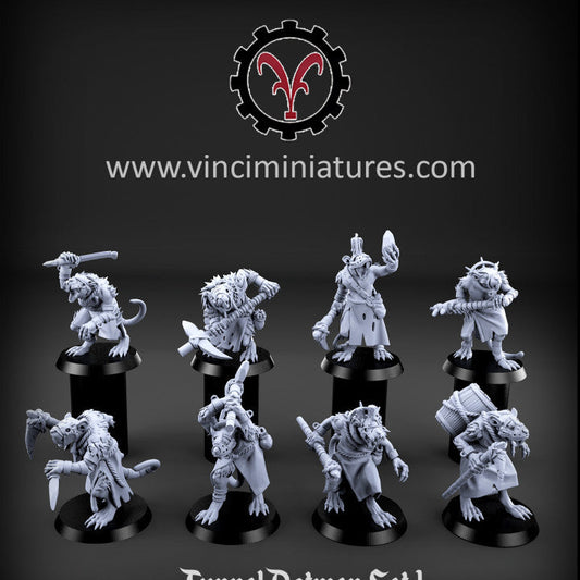 Verminkin Tunnel Rats | Vinci Miniatures 28/32mm Fantasy Wargaming Miniatures Role Playing Miniatures