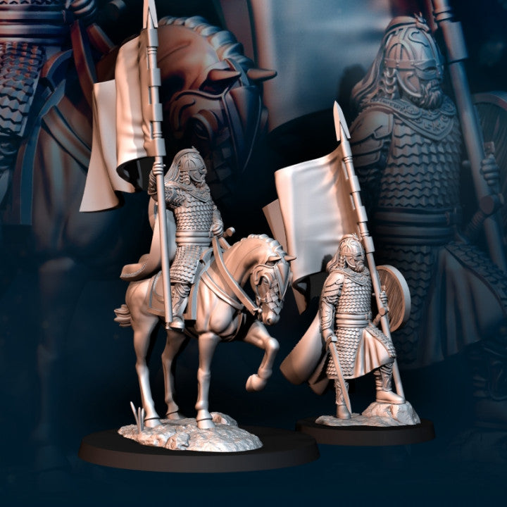 West Human Royal Guard Banner | Davale Games 25mm Fantasy Wargaming Miniatures