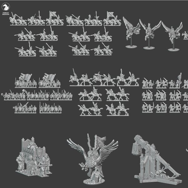Breton Army Bundle | Forest Dragon 10mm Fantasy Wargaming Miniatures
