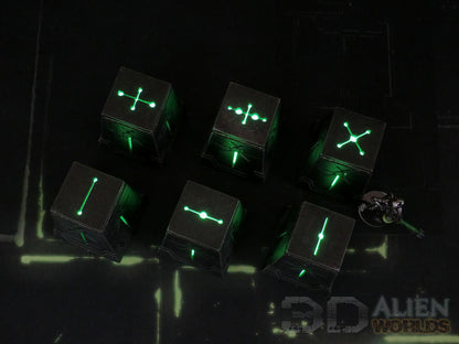Necrontyr Objectives Set | 3DAlienWorlds Grimdark Wargaming Terrain Role Playing Miniatures