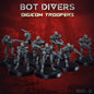 Heckdivers: Digicom Troopers | Skullforge Studios 32mm Wargaming Miniatures Role Playing Miniatures