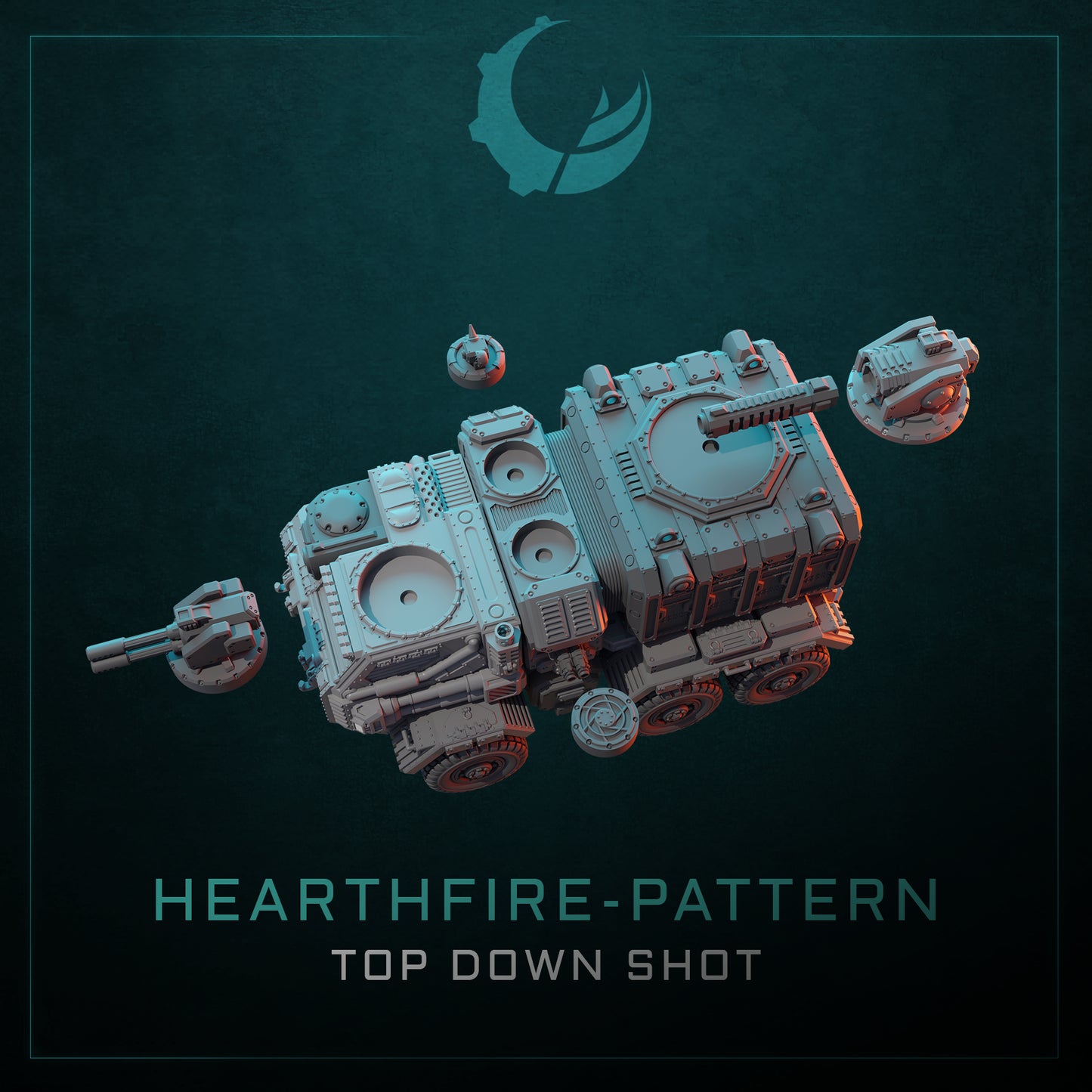 HEARTHFIRE-PATTERN MOBILE COMMAND FORTRESS | Maelstrom Designworks Grimdark Wargaming Miniatures