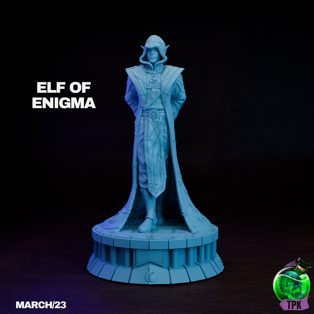 Elf of Enigma 2 | TPK Lab 32mm Fantasy Tabletop RPG Miniatures Role Playing Miniatures
