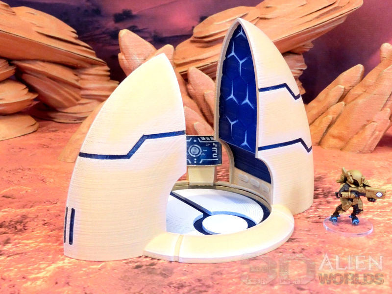 Taui Teleporter | 3DAlienWorlds Grimdark Wargaming Terrain Role Playing Miniatures