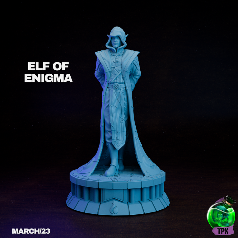 Elf of Enigma 2 | TPK Lab 32mm Fantasy Tabletop RPG Miniatures