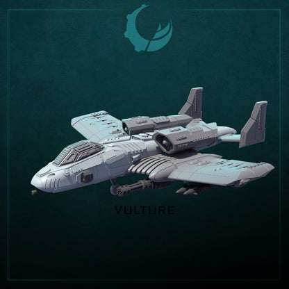RAIJU-PATTERN MULTI-ROLE ATTACK AIRCRAFT | Maelstrom Designworks Grimdark Wargaming Miniatures