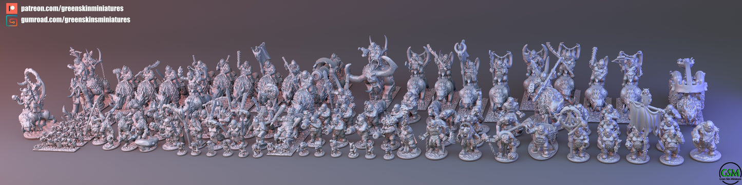 Ogre Kingdom Army Bundle | Greenskin Miniatures 10mm Fantasy Wargaming Miniatures Role Playing Miniatures