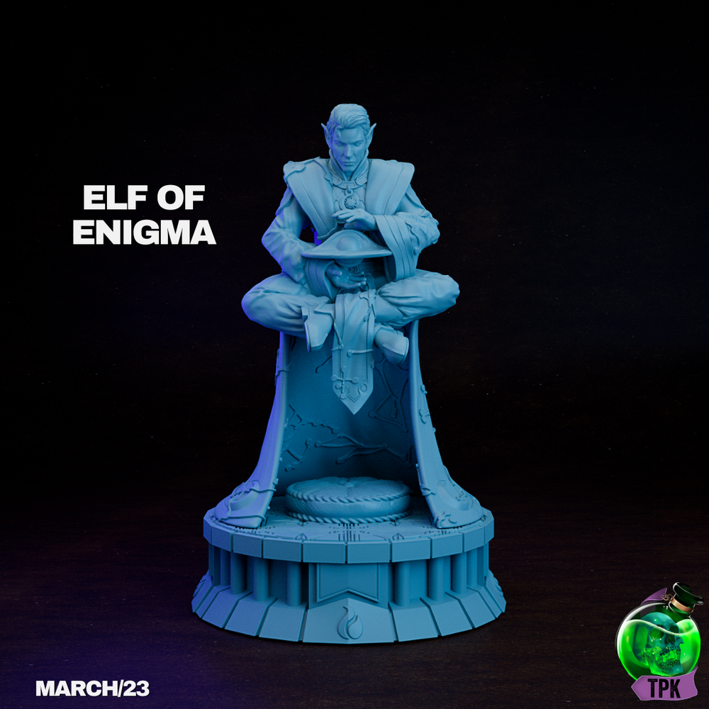 Elf of Enigma 3 | TPK Lab 32mm Fantasy Tabletop RPG Miniatures