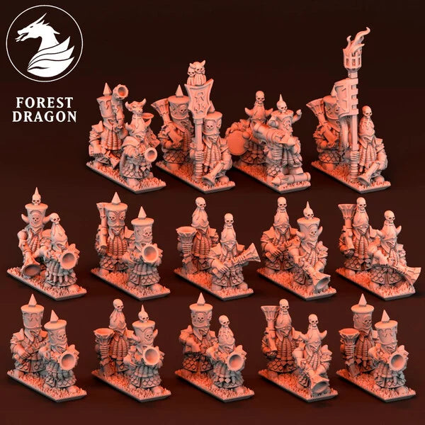 Dwarf Daemonsmith Blunderbusses | Forest Dragon 10mm Fantasy Wargaming Miniatures Role Playing Miniatures