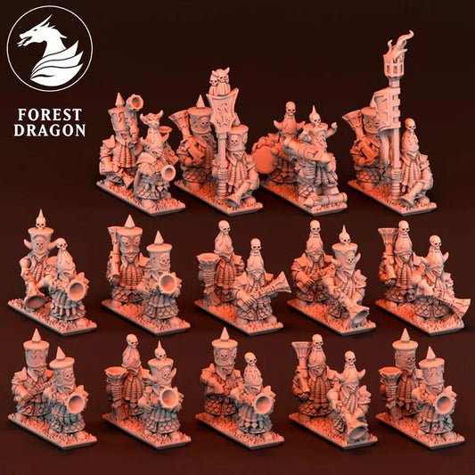 Dwarf Daemonsmith Blunderbusses | Forest Dragon 10mm Fantasy Wargaming Miniatures Role Playing Miniatures