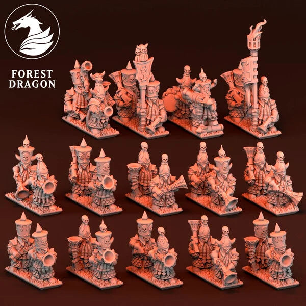 Dwarf Daemonsmith Blunderbusses | Forest Dragon 10mm Fantasy Wargaming Miniatures