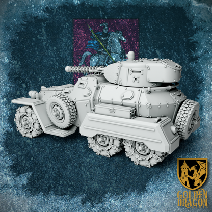 Russian Empire BA-36 Armored Scout Car | Golden Dragon Games Weird WW2 Role Playing Miniatures