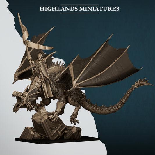 Aegean Elves Dragon | Highlands Miniatures 28/32mm Fantasy Wargaming Miniatures Role Playing Miniatures