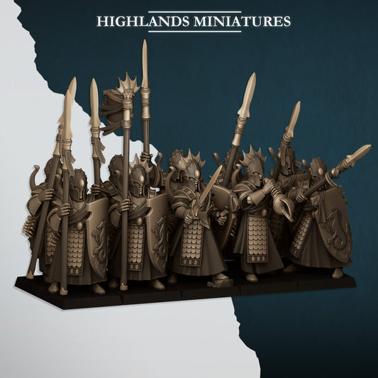 Aegean Elves Sea Guard | Highlands Miniatures 28/32mm Fantasy Wargaming Miniatures Role Playing Miniatures