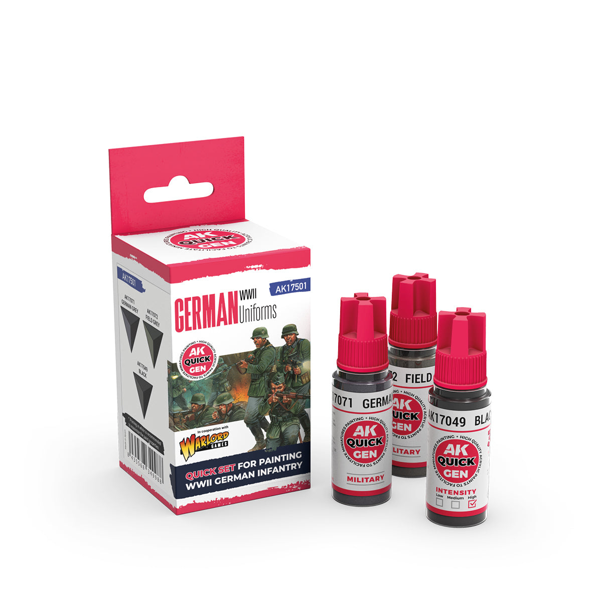 AK-Interactive: Quick Gen Paints: German Uniforms (Quick Gen Set)