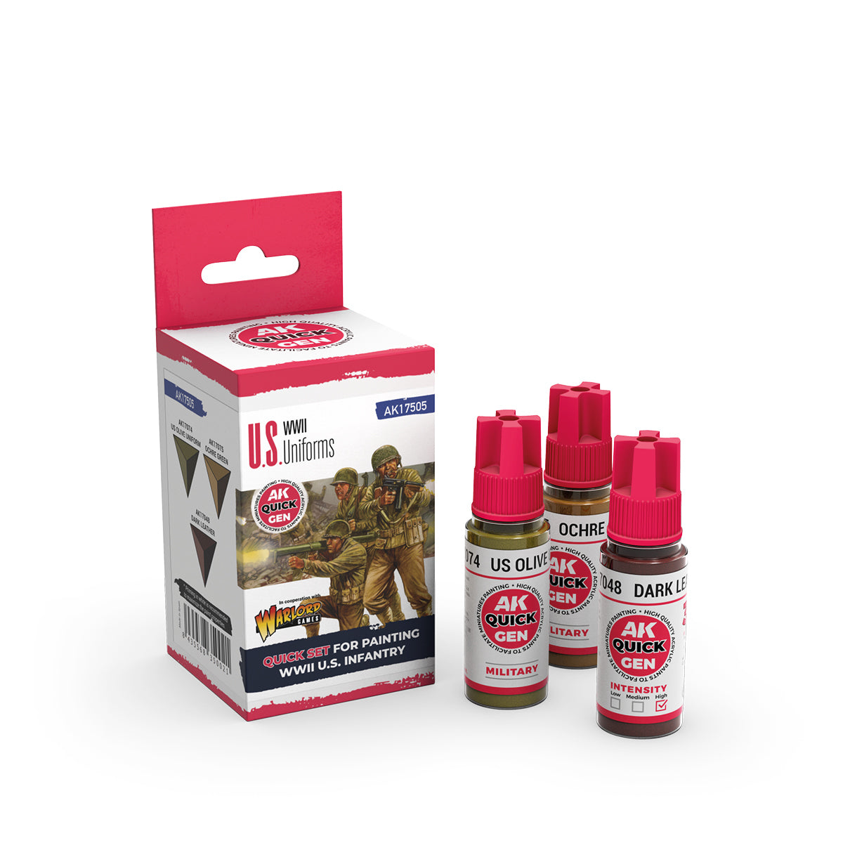 AK-Interactive: Quick Gen Paints: Us Uniforms (Quick Gen Set)