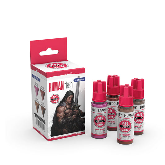 AK-Interactive: Quick Gen Paints: Human Flesh (Quick Gen Set)