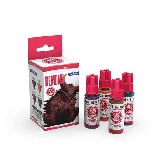 AK-Interactive: Quick Gen Paints: Demons (Quick Gen Set)