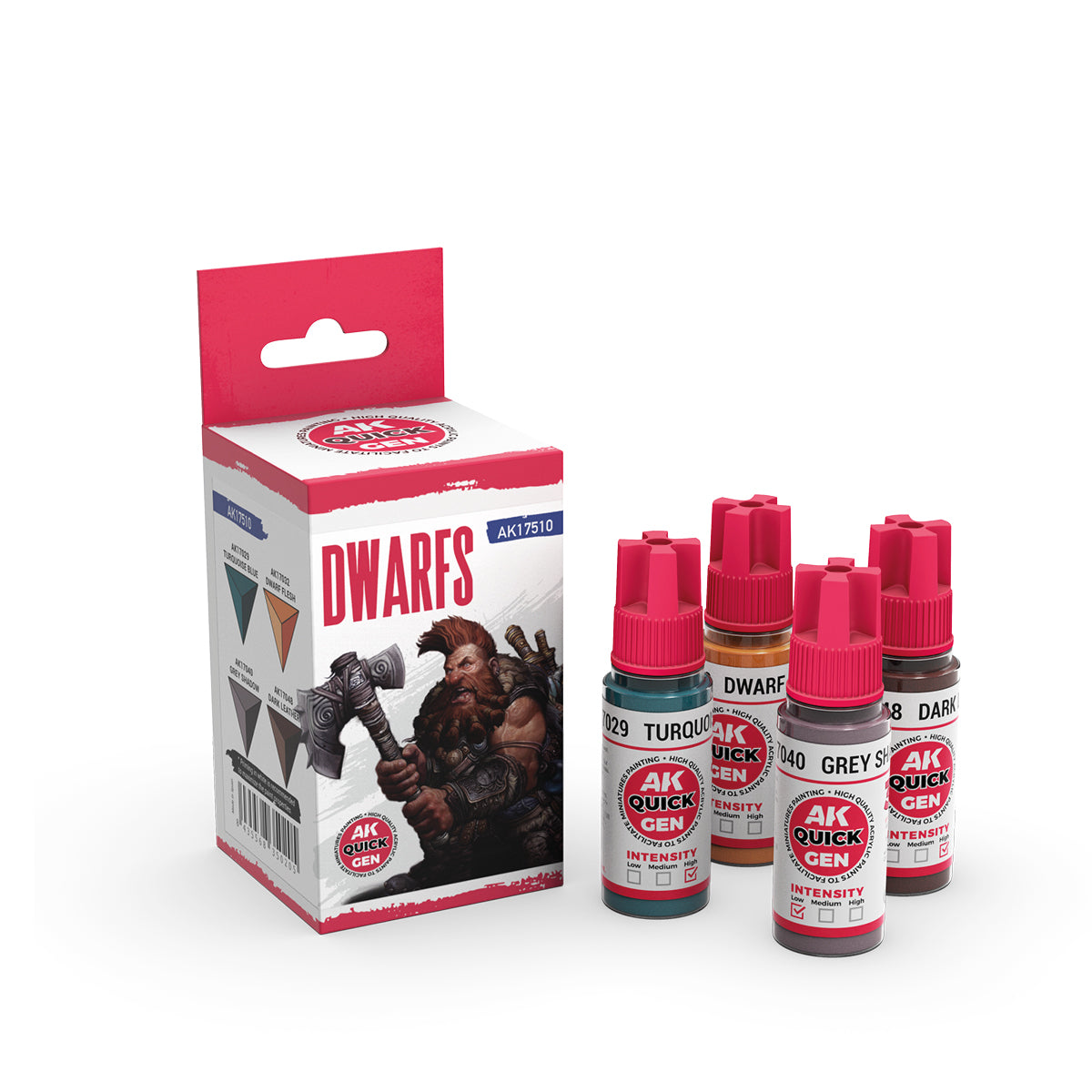 AK-Interactive: Quick Gen Paints: Dwarfs (Quick Gen Set)