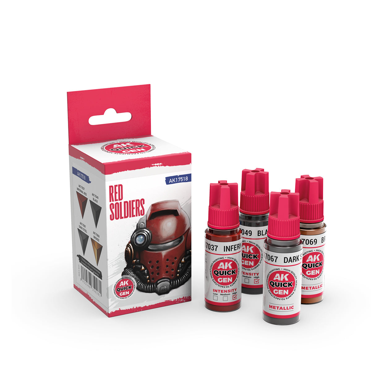 AK-Interactive: Quick Gen Paints: Red Soldiers (Quick Gen Set)