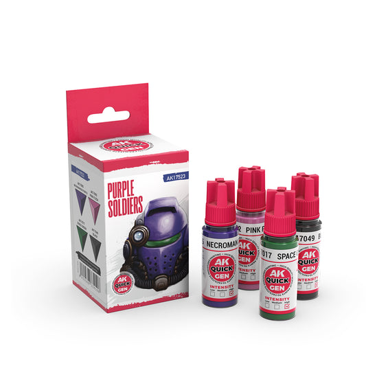 AK-Interactive: Quick Gen Paints: Purple Soldiers (Quick Gen Set)