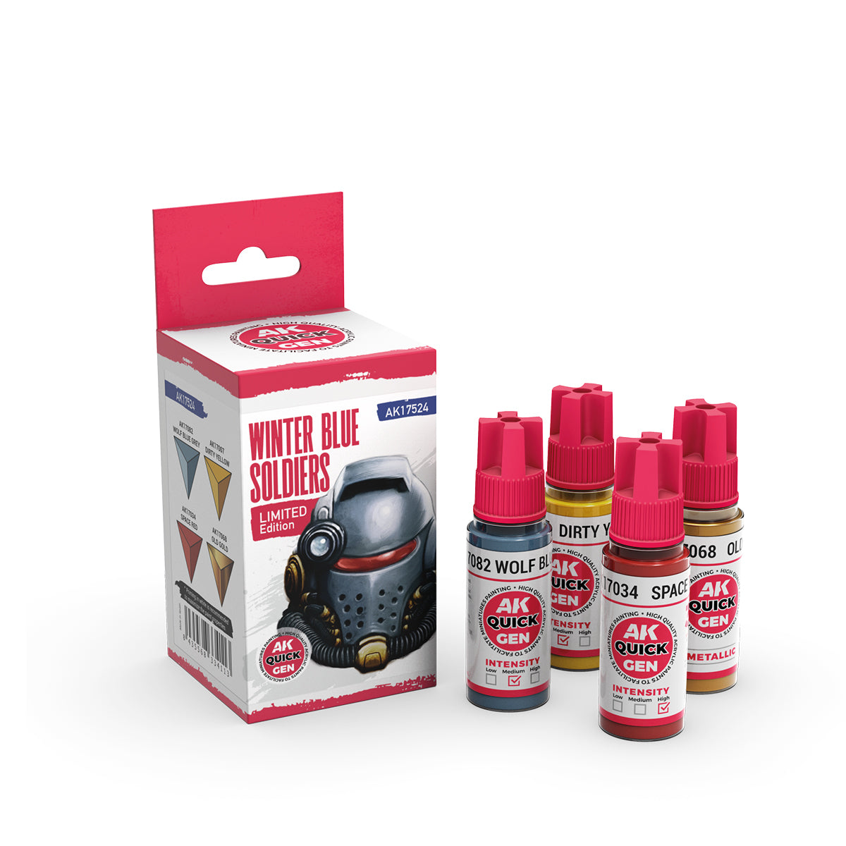 AK-Interactive: Quick Gen Paints: Winter Blue Soldiers (Quick Gen Set)