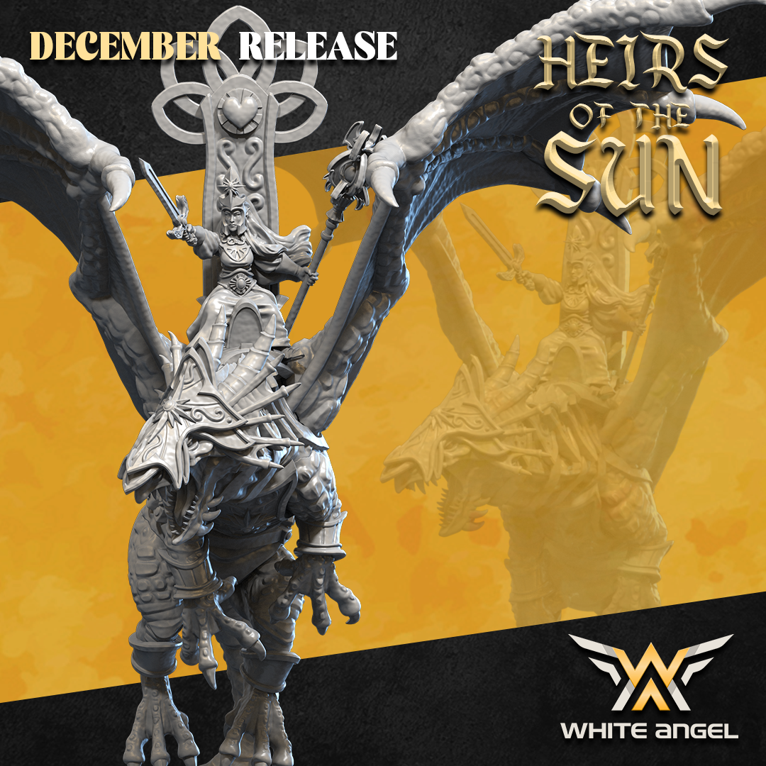 High Elf Dragon Priestess | White Angel 28/32mm Fantasy Wargaming Miniatures