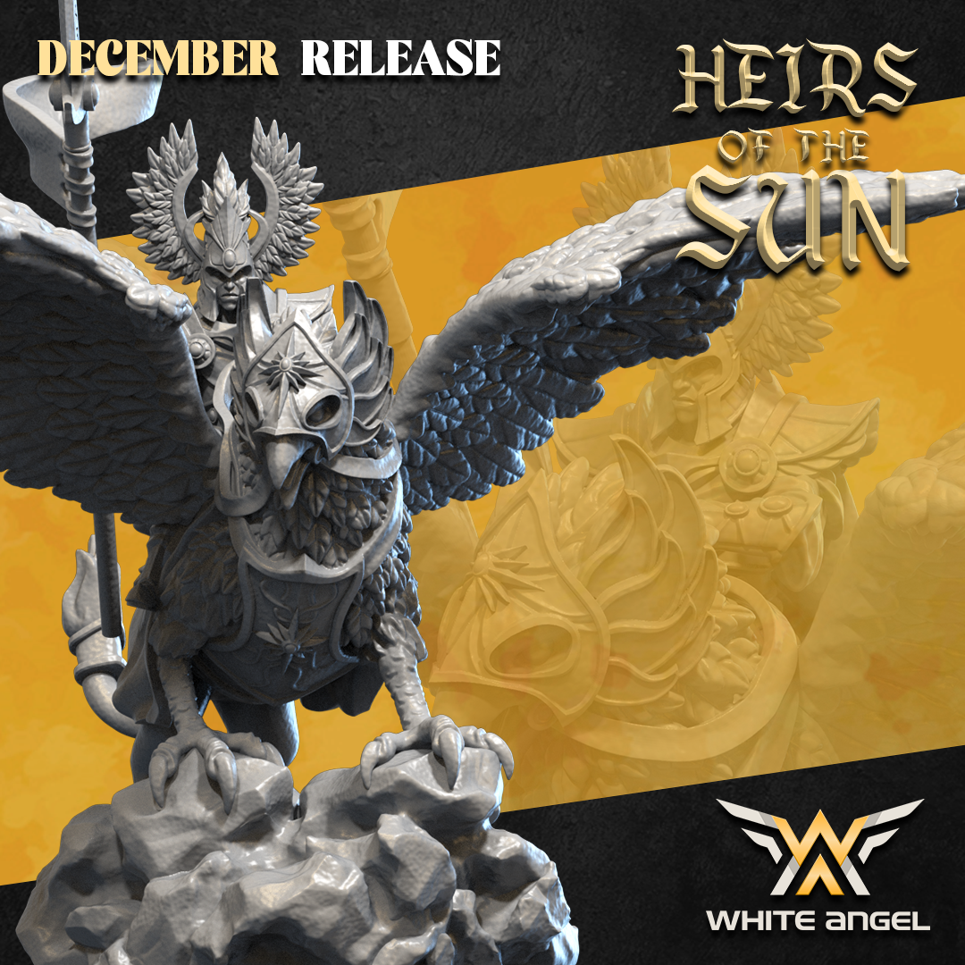 High Elf Griffon Lord | White Angel 28/32mm Fantasy Wargaming Miniatures