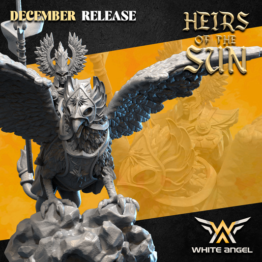High Elf Griffon Lord | White Angel 28/32mm Fantasy Wargaming Miniatures