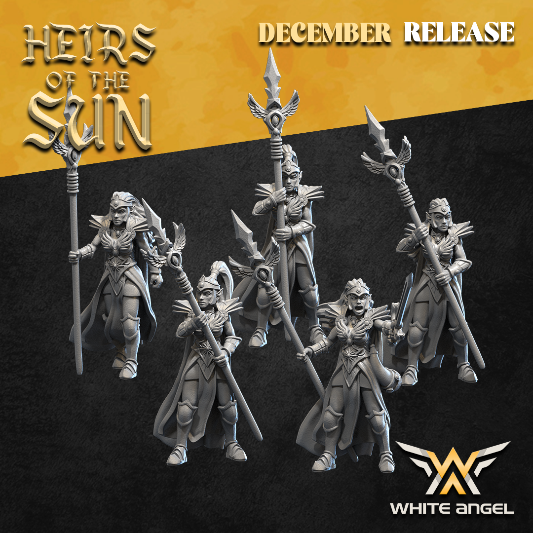 High Elf Sister Warriors | White Angel 28/32mm Fantasy Wargaming Miniatures
