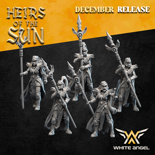 High Elf Sister Warriors | White Angel 28/32mm Fantasy Wargaming Miniatures