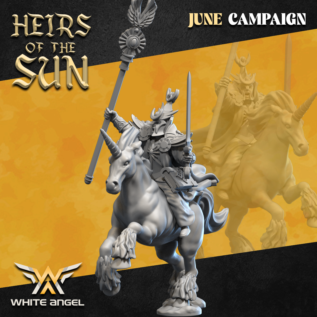 High Elf Unicorn Archmage | White Angel 28/32mm Fantasy Wargaming Miniatures