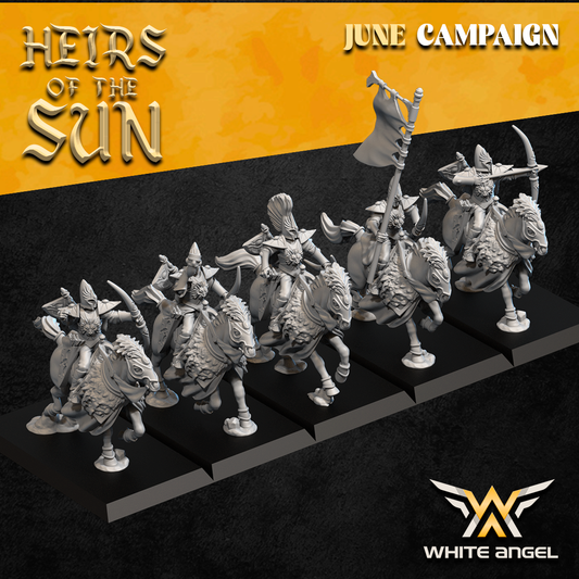 High Elf Mounted Lion Scouts | White Angel 28/32mm Fantasy Wargaming Miniatures