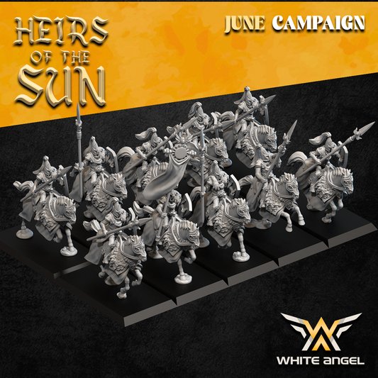 High Elf Lion Lancers | White Angel 28/32mm Fantasy Wargaming Miniatures