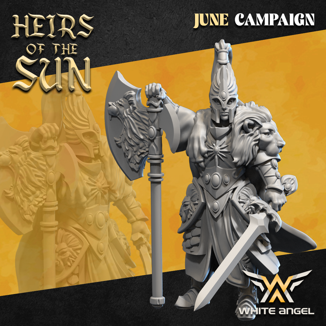 High Elf Lion Captain | White Angel 28/32mm Fantasy Wargaming Miniatures