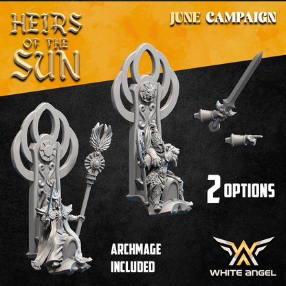 High Elf Lion Dragon Lord | White Angel 28/32mm Fantasy Wargaming Miniatures Role Playing Miniatures