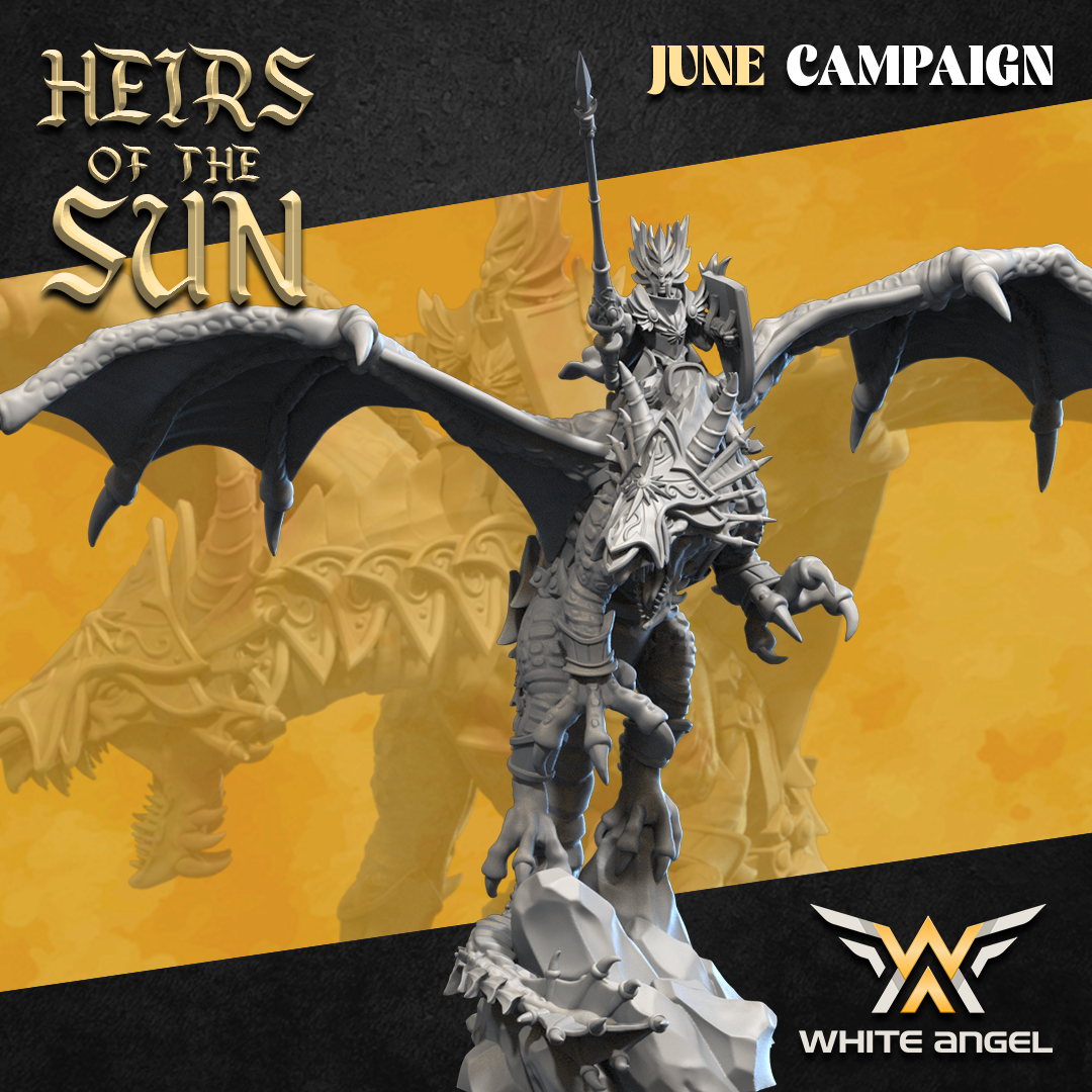 High Elf High Dragon Lord | White Angel 28/32mm Fantasy Wargaming Miniatures Role Playing Miniatures