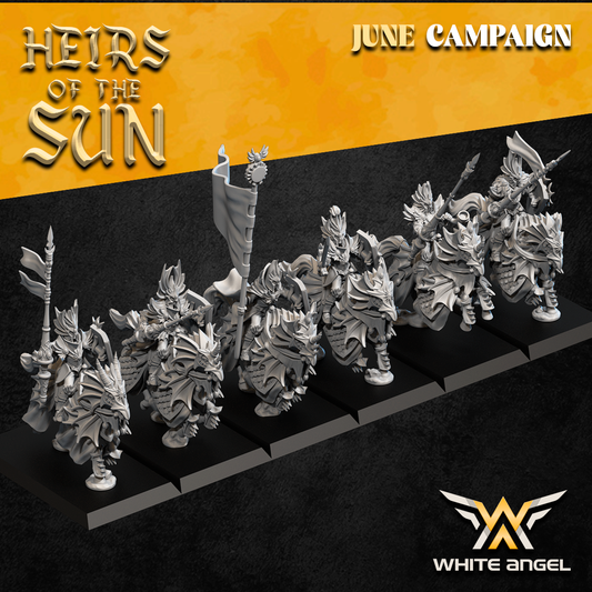High Elf Dragon Knights | White Angel 28/32mm Fantasy Wargaming Miniatures