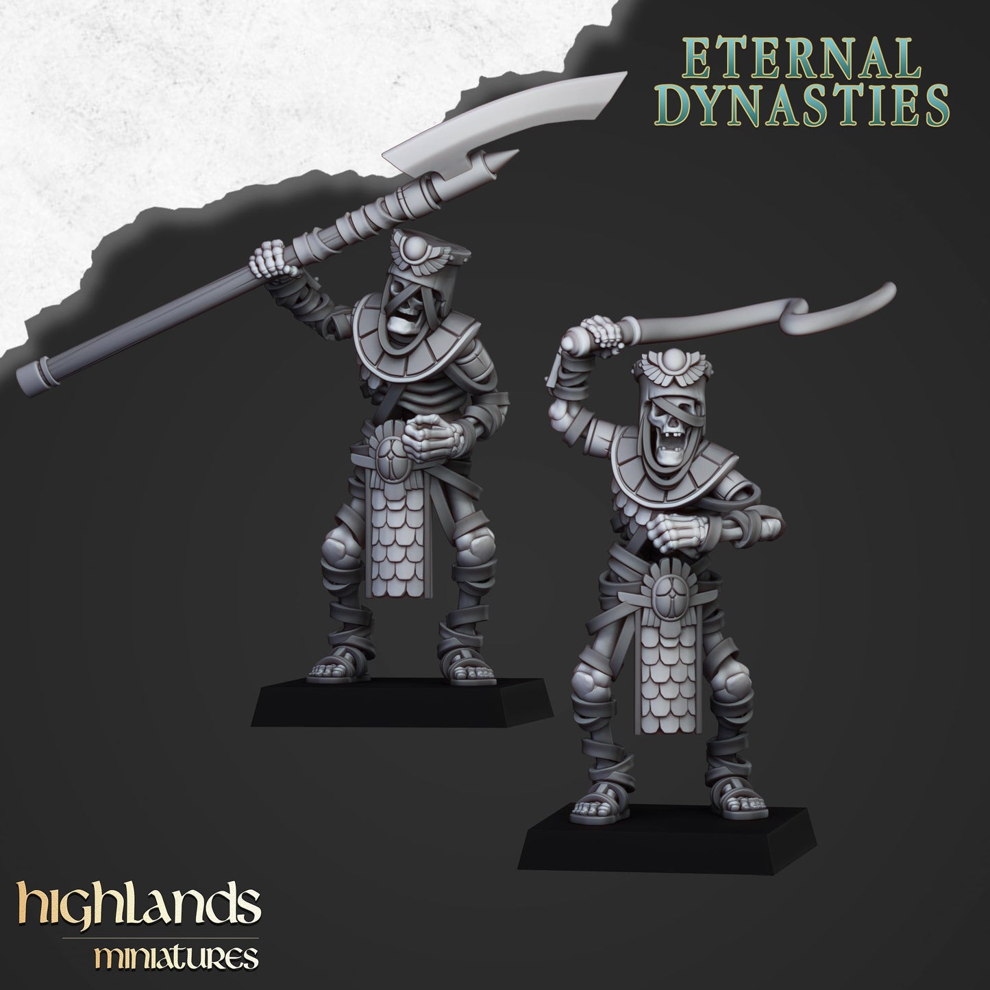 Eternal Dynasties Eternal Guard Chariots | Highlands Miniatures 28/32mm Fantasy Wargaming Miniatures Role Playing