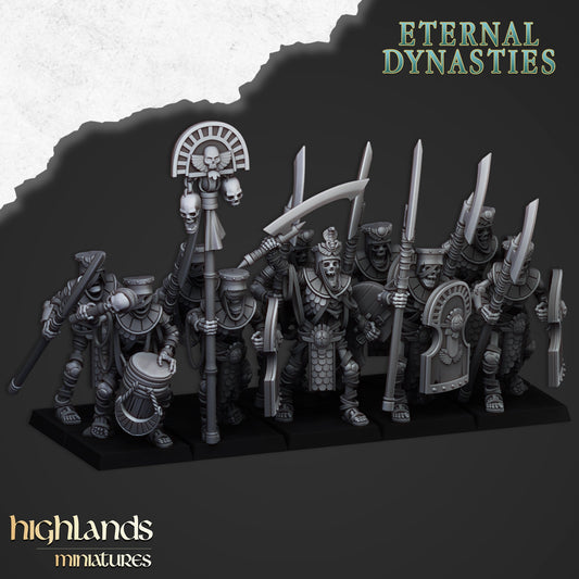 Eternal Dynasties Ancient Guard | Highlands Miniatures 28/32mm Fantasy Wargaming Miniatures Role Playing Miniatures