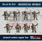 Medieval West European Armored Bows | 3DBreed 15mm Wargaming Miniatures Role Playing Miniatures