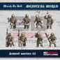Medieval West European Armored Warriors 2 | 3DBreed 15mm Wargaming Miniatures Role Playing Miniatures
