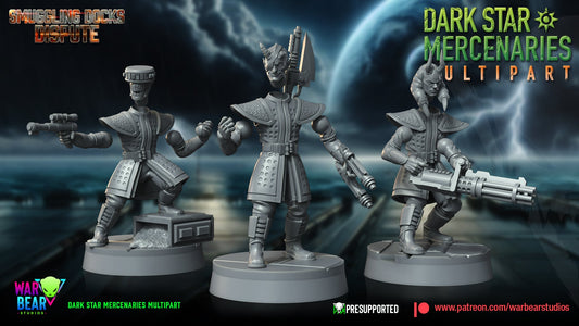 Dark Star Mercenaries Build Kit | Warbear Studios 28mm SciFi Wargaming Miniatures Role Playing Miniatures
