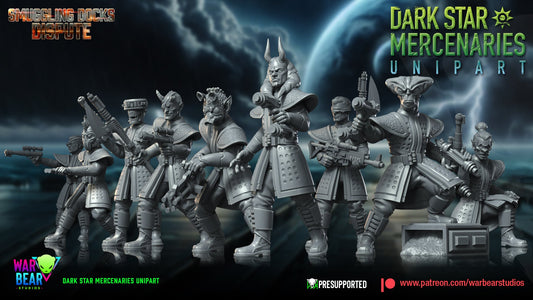 Dark Star Mercenaries Monopose | Warbear Studios 28mm SciFi Wargaming Miniatures Role Playing Miniatures