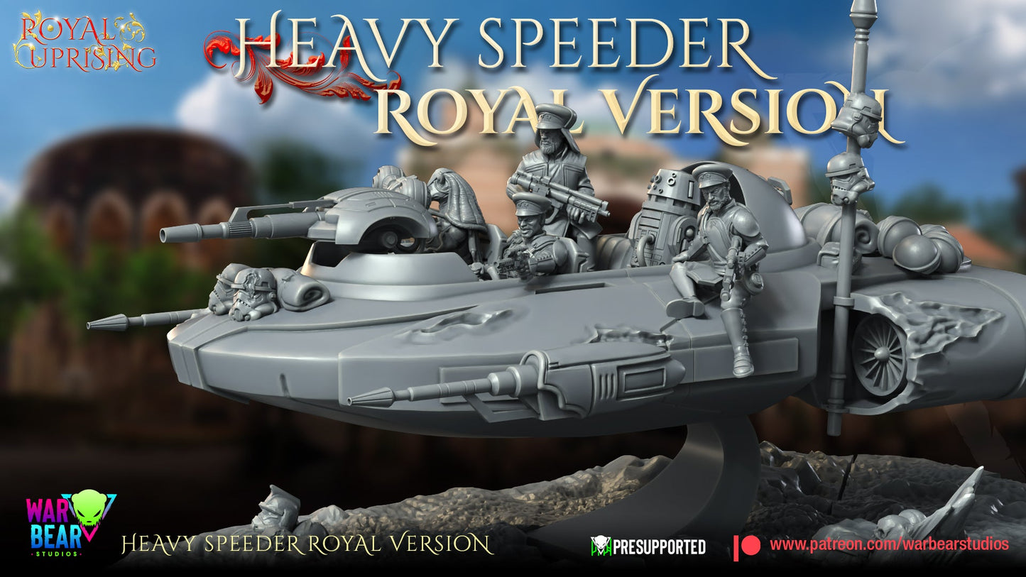 Royal Uprising Royal Heavy Speeder | Warbear Studios 28mm SciFi Wargaming Miniatures Role Playing Miniatures