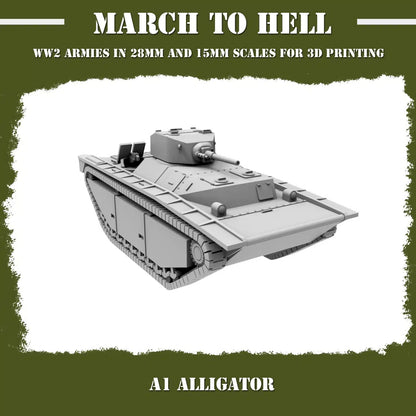 WW2 UNITES STATES MARINES (USM) A1 ALLIGATOR | 3DBreed 15mm Wargaming Miniatures